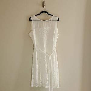 White lace dress